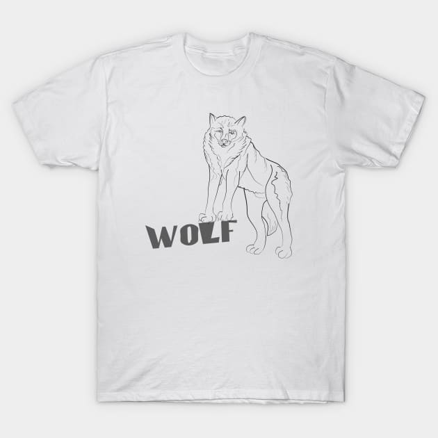 Wolf T-Shirt by Alekvik